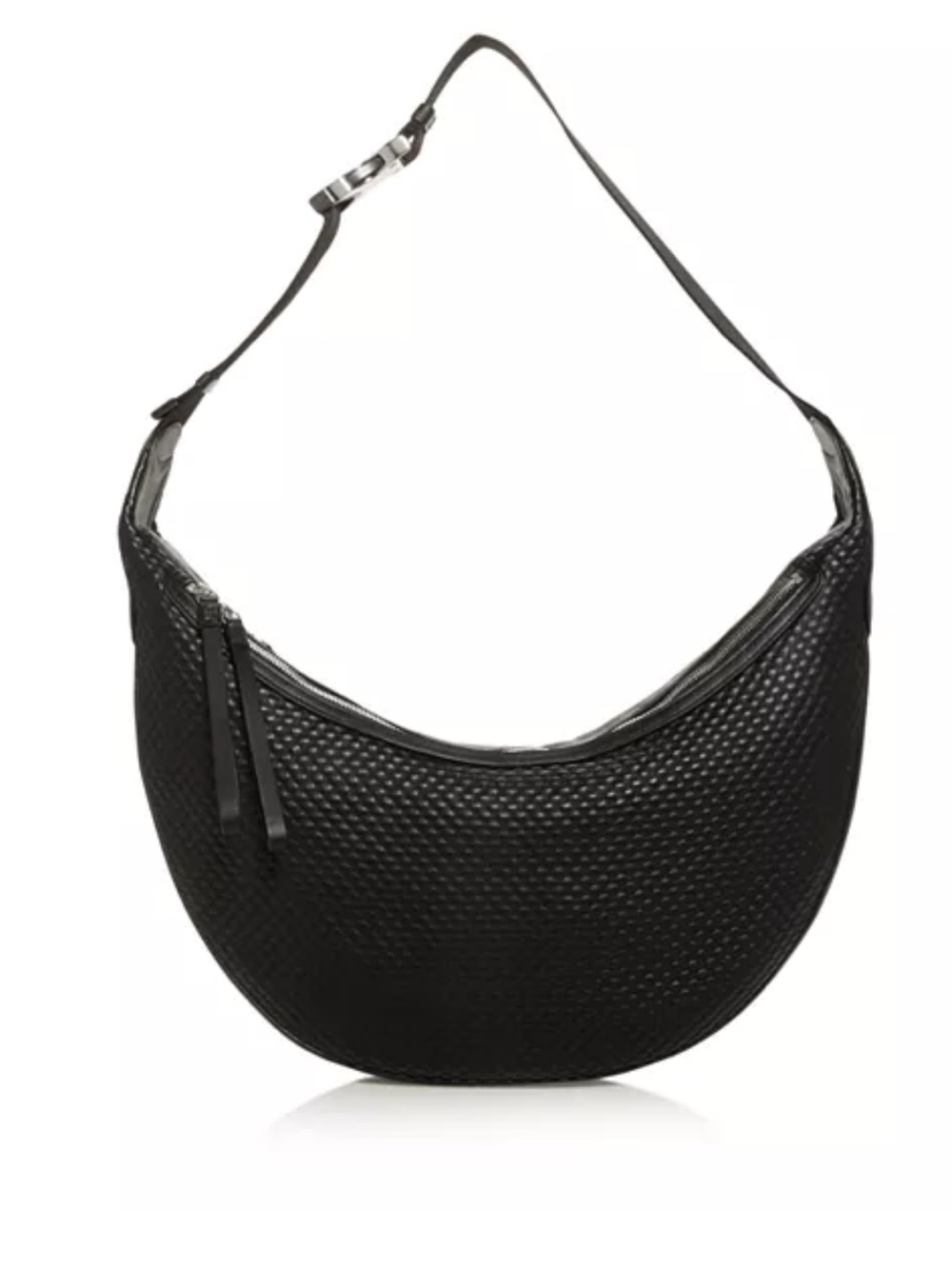 Rag & Bone $795 embossed black leather riser hobo Crossbody